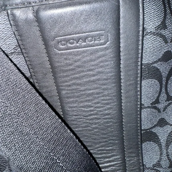 Coach Black and Gray messenger Bag - Picture 7 of 9